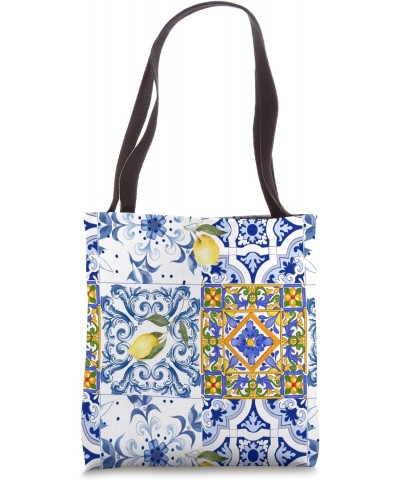 Summer,Sicily inspired,lemon art Tote Bag $12.32 Totes