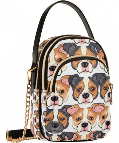 Crossbody Bag for Women, Dog Face Phone Purse Detachable Chain Bag Shoulder Handbag Wallet $12.71 Crossbody Bags