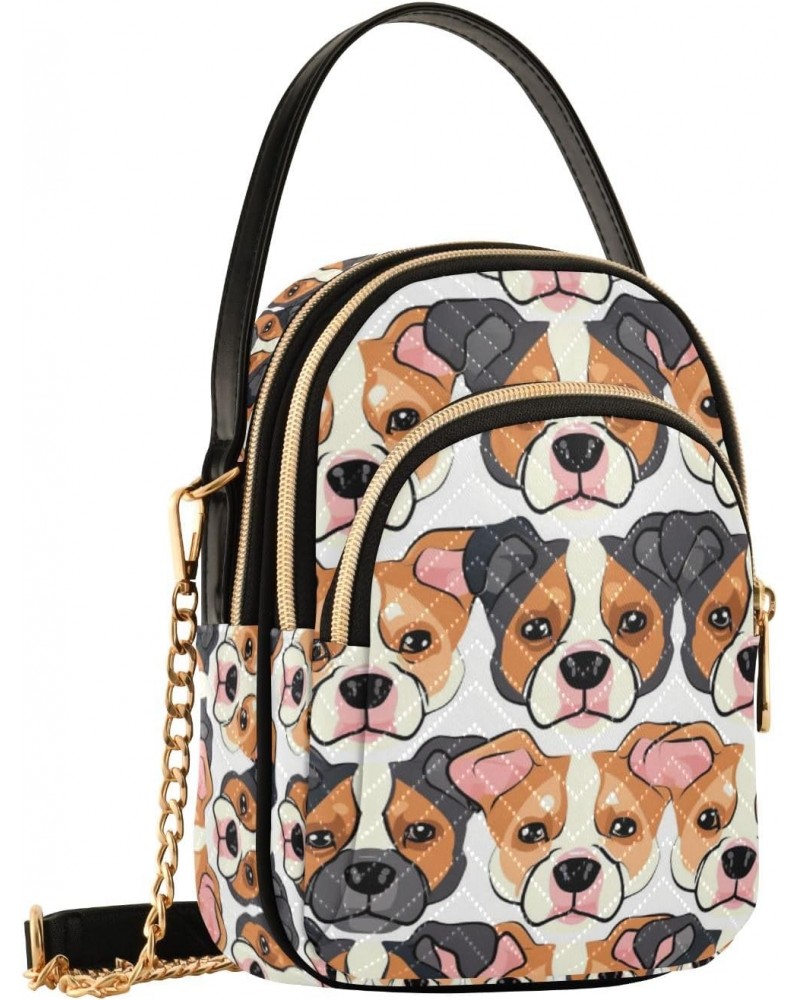 Crossbody Bag for Women, Dog Face Phone Purse Detachable Chain Bag Shoulder Handbag Wallet $12.71 Crossbody Bags