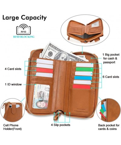 Small Crossbody Cell Phone Purse for Women, Lightweight Mini Shoulder Bag Wallet with Credit Card Slots Z01-brown $10.56 Cros...