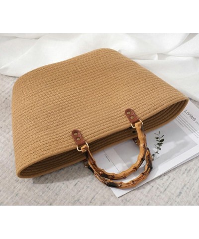 Woven Tote Bag Handbags for Women Large Capacity Straw Hobo Bag Purse Summer Straw Beach Bag Handbag Striped Woven Straw Bag ...