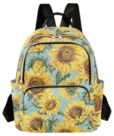 Sunflower Wildflowers Women's Backpack Purse Causal Daypack Work Travel College Business Trip Bag Shoulder Bag Small $14.75 B...