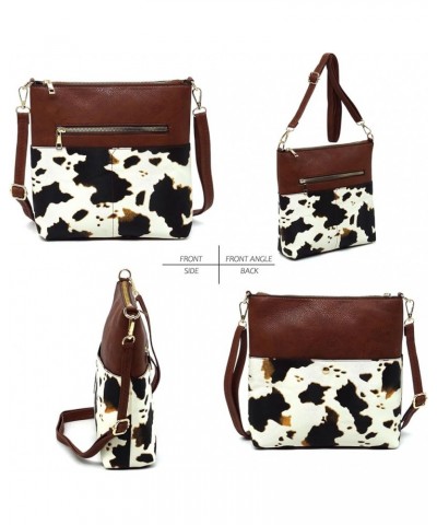 Leopard Print Crossbody Bag Animal Printed Shoulder Bag Womens Purse Satchel D-leopard $15.46 Satchels