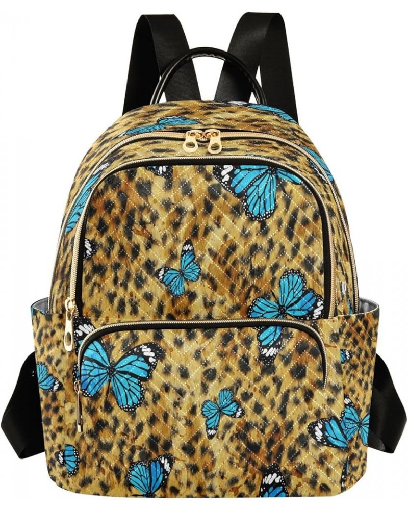 Backpack Purse for Women Colorful Butterflies Leopard Cheetah Casual Shoulder Bag Small Backpack S Medium $15.08 Backpacks