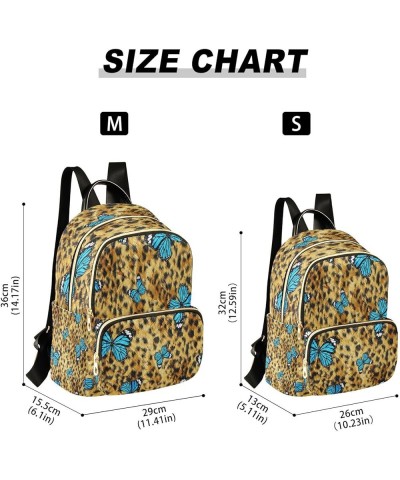 Backpack Purse for Women Colorful Butterflies Leopard Cheetah Casual Shoulder Bag Small Backpack S Medium $15.08 Backpacks