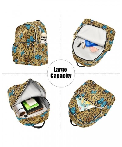 Backpack Purse for Women Colorful Butterflies Leopard Cheetah Casual Shoulder Bag Small Backpack S Medium $15.08 Backpacks