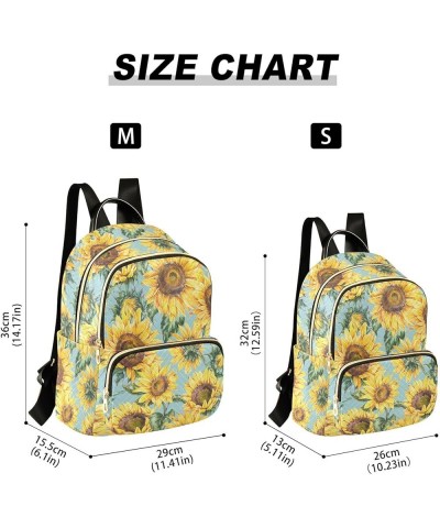 Sunflower Wildflowers Women's Backpack Purse Causal Daypack Work Travel College Business Trip Bag Shoulder Bag Small $14.75 B...