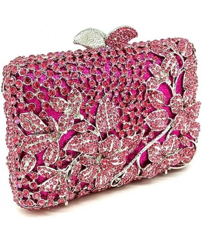 Dazzling Flower Rhinestone Evening Bag Wedding Cocktail Party Clutch Handbags Elegant Women Crystal Purses Champagne Gold Whi...