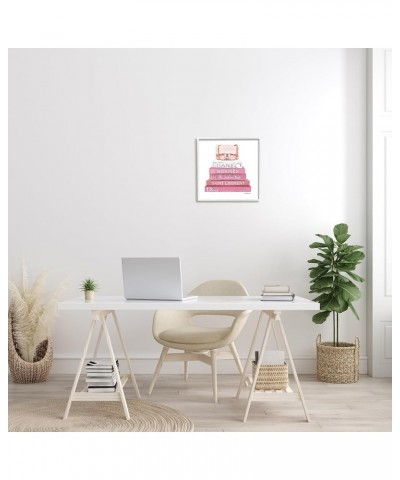 Pink Book Stack Fashion Handbag, Design by Amanda Greenwood White Framed Wall Art, 24 x 24 White Framed 17x17 $51.86 Handbags