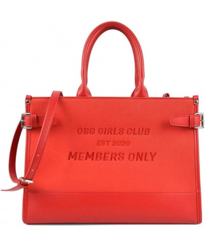 EST RED LARGE LEATHER TOTE $71.07 Totes