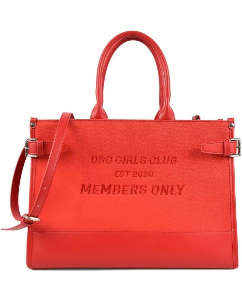 EST RED LARGE LEATHER TOTE $71.07 Totes