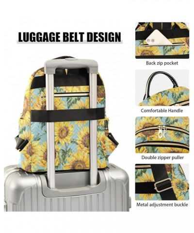 Sunflower Wildflowers Women's Backpack Purse Causal Daypack Work Travel College Business Trip Bag Shoulder Bag Small $14.75 B...