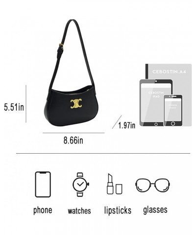 Women's Crescent Bag Designer Shoulder Bags Mini Clutch Purse Sling Crossbody Bag A-white $22.54 Shoulder Bags