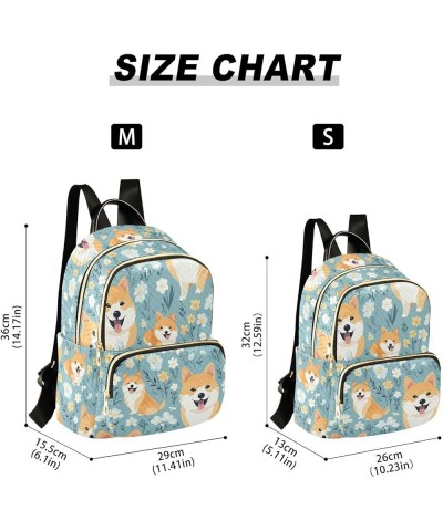 Cute Shiba Inu Dog Backpack for Women Fashion Shoulder Bags Small Casual Daypack Travel Bag S 202a4631 M(11.4"x6.1"x14.17") 2...