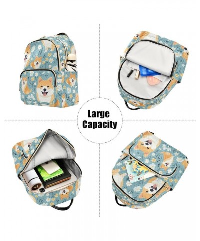 Cute Shiba Inu Dog Backpack for Women Fashion Shoulder Bags Small Casual Daypack Travel Bag S 202a4631 M(11.4"x6.1"x14.17") 2...