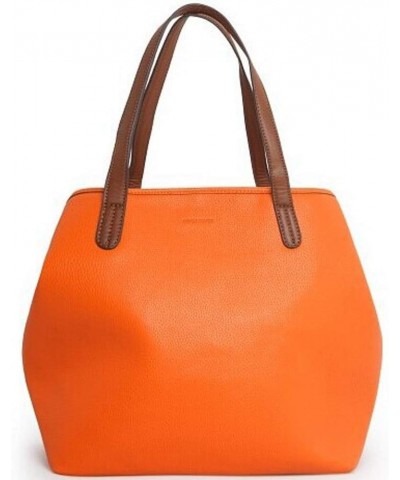 Women Fashion Handbags Tote Bag Shoulder Bag Top Handle Satchel PU Leather Hobo Bag Orange $23.83 Totes