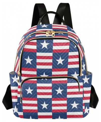 Star Flag Backpack Purse for Women Fashion Small Mini Backpack Daypacks Purse for Gifts Lady Women Holiday,S Medium $16.11 Ba...