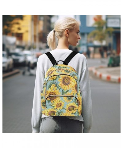 Sunflower Wildflowers Women's Backpack Purse Causal Daypack Work Travel College Business Trip Bag Shoulder Bag Small $14.75 B...