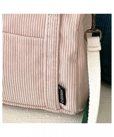 Women's Mini Corduroy Shoulder Bag Ladies Crossbody Handbags Mini Canvas Bag Casual Purse Cloth Pouch for Girl Beige $10.49 S...