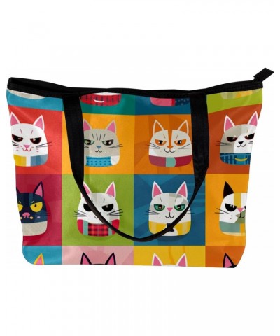 The Tote Bag For Women,Purses For Women,Handbags For Women,Cartoon Dog and Cat Plaid Handbags $10.46 Totes