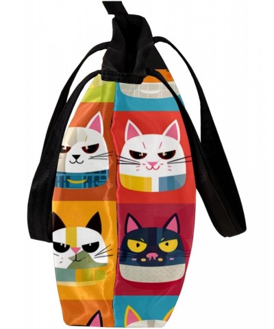 The Tote Bag For Women,Purses For Women,Handbags For Women,Cartoon Dog and Cat Plaid Handbags $10.46 Totes