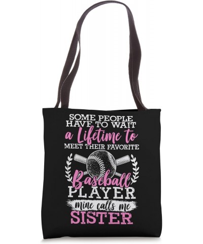 Baseball Player Sister Siblings Brother Baseball Enthusiast Tote Bag $12.31 Totes