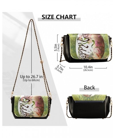 Crossbody Bags for Women Trendy Women's Black Shoulder Bag Small PU Leather Flap Cross Body Bag Handbags Pattern13 $19.26 Cro...