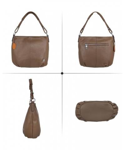 Genuine Leather Tote Bag for Women, Casual Leather Armpit and Spacious Hobo Bag Coffee E14 $41.60 Totes