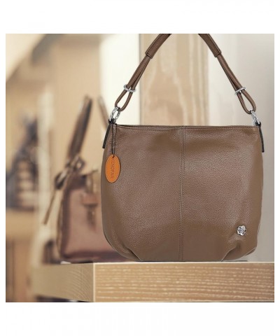 Genuine Leather Tote Bag for Women, Casual Leather Armpit and Spacious Hobo Bag Coffee E14 $41.60 Totes