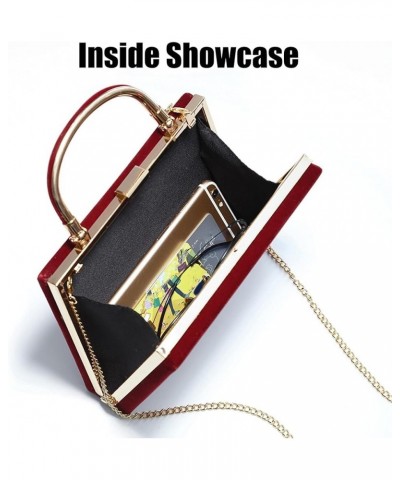 Clip Closure Women's Tote Leather Mini Size Luxury Cubic Temperament Age Reducing Crossbody Bag Wine Red $19.75 Handbags