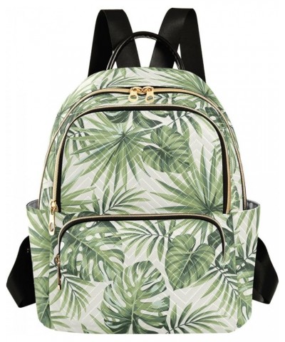 Tropical Palm Leaves Summer Casual Fashion Polyester Travel Rucksack Shoulder Bag Color Medium $20.34 Backpacks