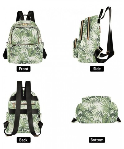 Tropical Palm Leaves Summer Casual Fashion Polyester Travel Rucksack Shoulder Bag Color Medium $20.34 Backpacks