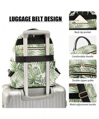 Tropical Palm Leaves Summer Casual Fashion Polyester Travel Rucksack Shoulder Bag Color Medium $20.34 Backpacks