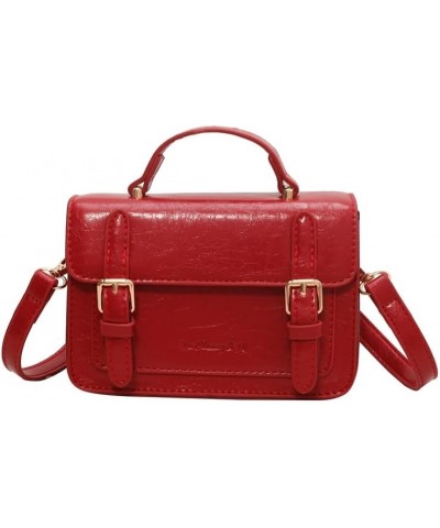 Crossbody Bag for Women Purse Small Flap Shoulder Bags Top Handle Faux Leather Tote Bag Handbag Sling Bag Satchels Red $27.82...