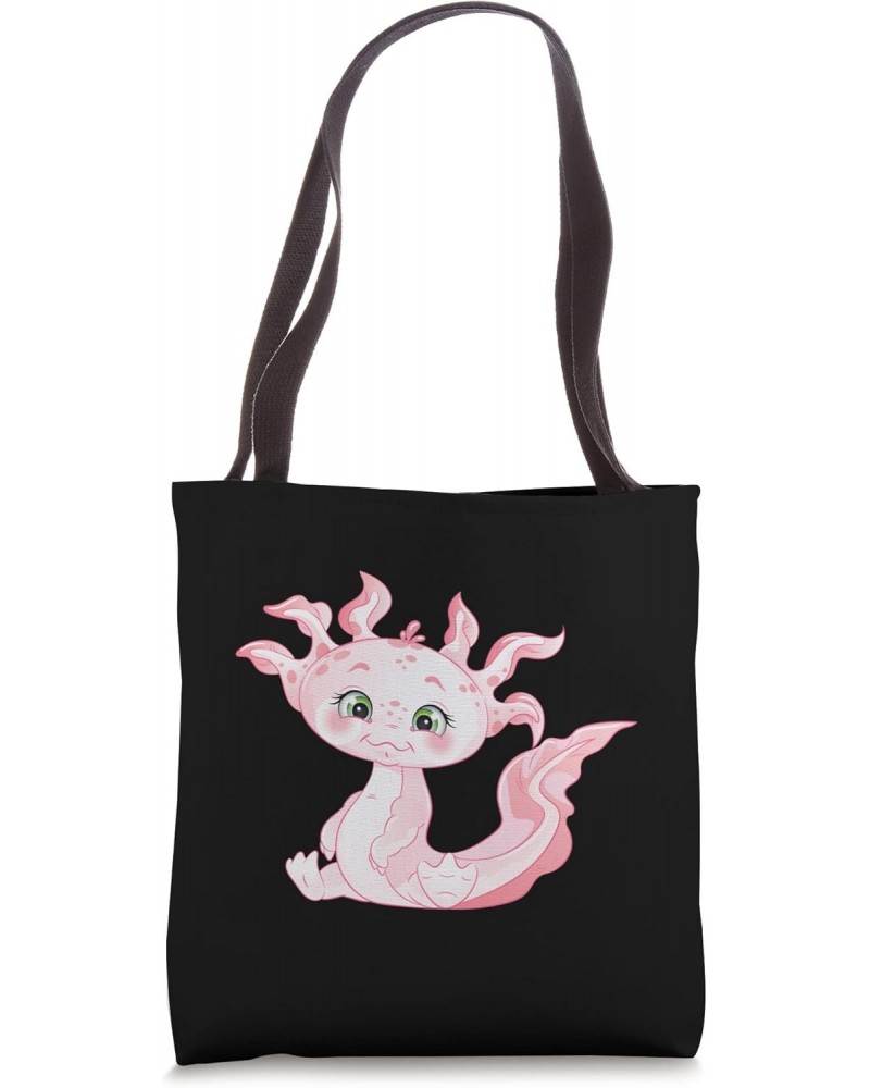 A cute little axolotl in the anime Kawaii Neko Tote Bag $13.00 Totes