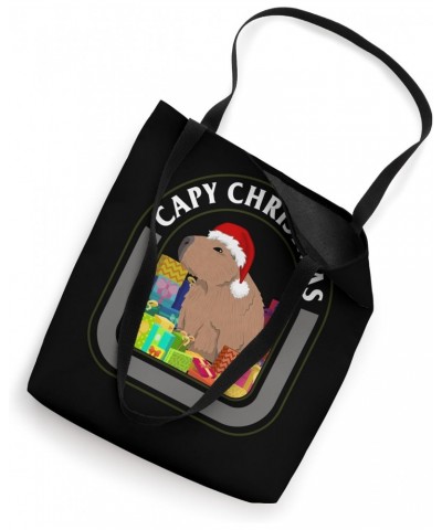 Capybara Capy Christmas Xmas Celebrating Christmas Holiday F Tote Bag $13.19 Totes