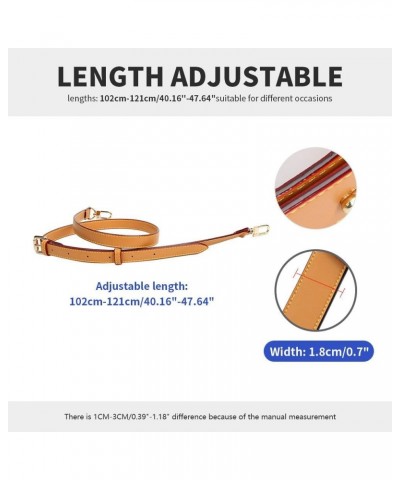 Adjustable Replacement Coach Handbags Straps Leather Strap for Purse Gold Clasp Style 8 Red Oiled Edge 1.8cm/0.7" Wide Silver...