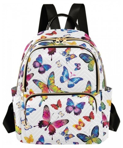 Butterfly Backpack Purse for Women Anti-theft Small Fashion Travel Backpack with Double Zipper Weekend Bag,M Medium $16.45 Ba...