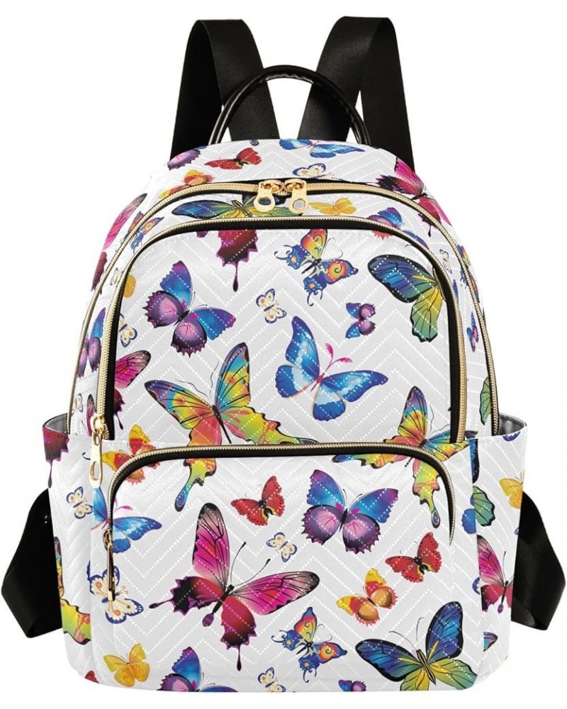 Butterfly Backpack Purse for Women Anti-theft Small Fashion Travel Backpack with Double Zipper Weekend Bag,M Medium $16.45 Ba...