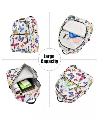 Butterfly Backpack Purse for Women Anti-theft Small Fashion Travel Backpack with Double Zipper Weekend Bag,M Medium $16.45 Ba...