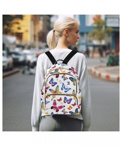 Butterfly Backpack Purse for Women Anti-theft Small Fashion Travel Backpack with Double Zipper Weekend Bag,M Medium $16.45 Ba...