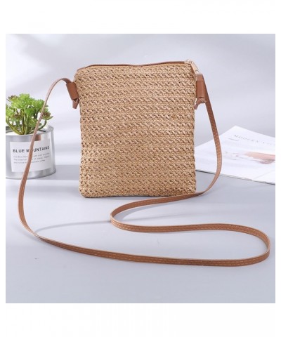 Woven Bags for Women, Fashion Simple Women's Crossbody Bags, Suitable for Women's Casual Light Travel/13 Beige $23.30 Crossbo...