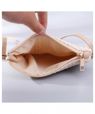 Woven Bags for Women, Fashion Simple Women's Crossbody Bags, Suitable for Women's Casual Light Travel/13 Beige $23.30 Crossbo...