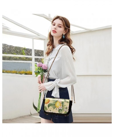 Bouquet of Flowers in a Dark Crossbody Leather Bags, Women's Crossbody Handbags Medium, Leather Bags for Women Trendy Yellow ...