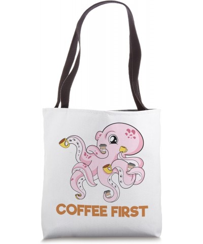 Coffee First Octupus Tote Bag $11.87 Totes