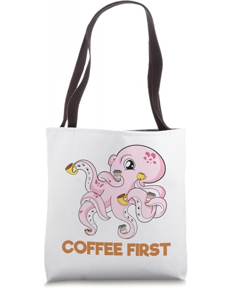 Coffee First Octupus Tote Bag $11.87 Totes