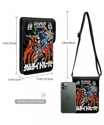 Anime Small Cell Phone Purse Ronin Warriors Fashion Womens Crossbody Cellphone Bag Mini Shoulder Bag 7.5x5.3 Inches $19.53 Cr...