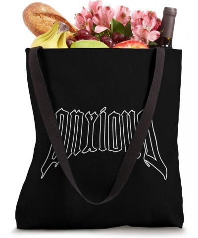 Anxious Kawaii Goth Mental Health Gift Alt Edgy Emo Grunge Tote Bag $10.56 Totes