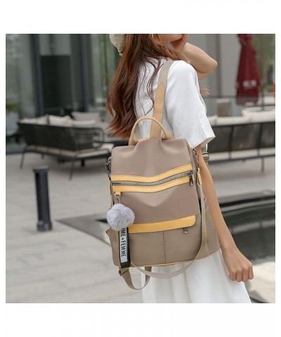 Women Backpack Purse Oxford Cloth Anti-theft Fashion Casual Lightweight Travel Shoulder Bag(Black) (Color : Black) Khaki $28....