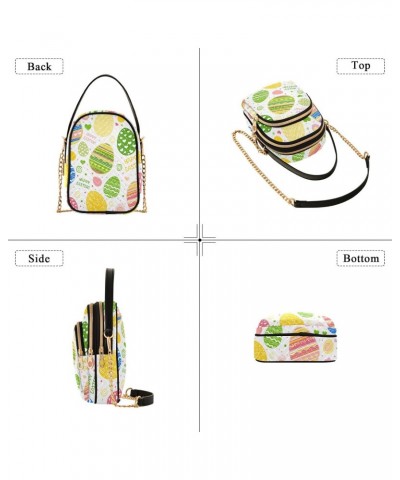 Easter Eggs Crossbody Bags for Women Small Shoulder Bag Chain Purse Hand Bag for Gifts Trip Work $14.03 Shoulder Bags